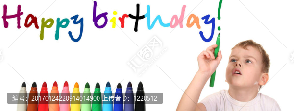 孩子寫生日快樂2