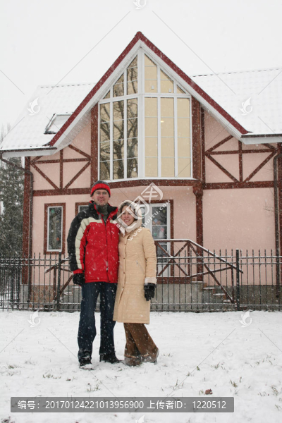 夫婦和冬季住宅