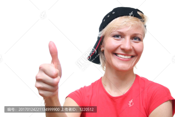 確定手指的女人