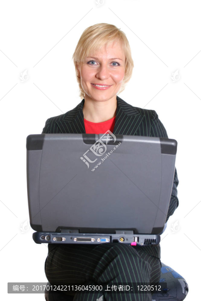 金發(fā)女人帶筆記本-匯圖網(wǎng) www.fosd68.com 金發(fā)女人帶筆記本