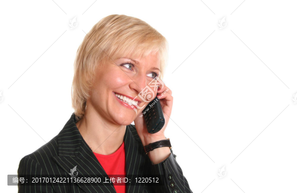 金發(fā)女人帶電話