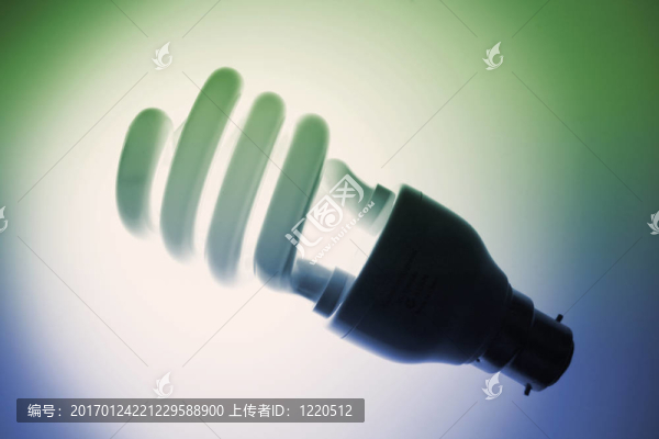 藍(lán)色和Green,Tone熒光燈泡