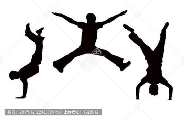 跳的男孩