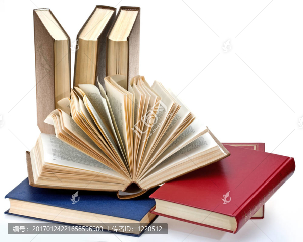 一堆書