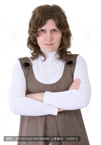 人像憤怒的女人
