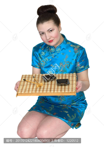 日本女孩帶禮茶盤
