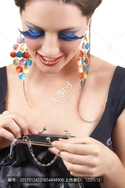 美麗的黑發(fā)女人肖像