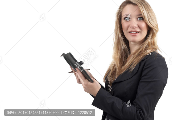 美麗的金發(fā)女商人