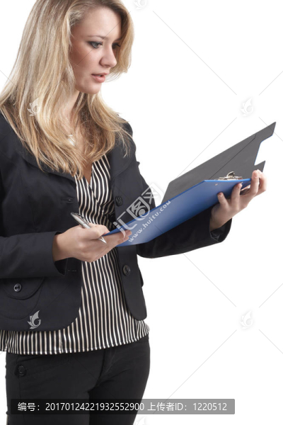 美麗的金發(fā)女商人