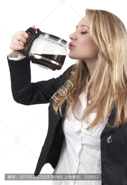 美麗的金發(fā)女商人