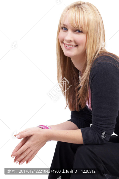 美麗的金發(fā)女商人