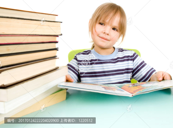 女孩的書