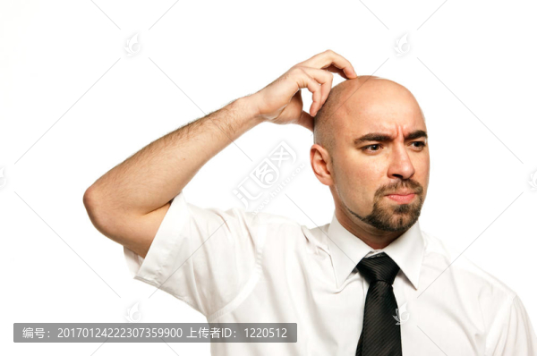 商人在白色背景下孤立