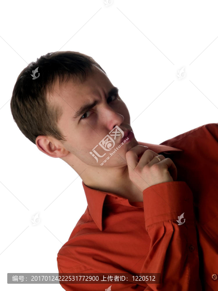 漫畫若有所思的臉