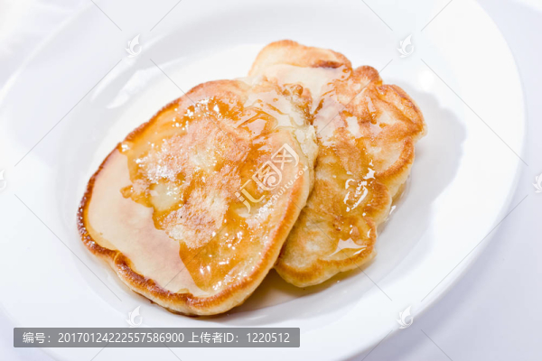 帶蜂蜜的薄煎餅
