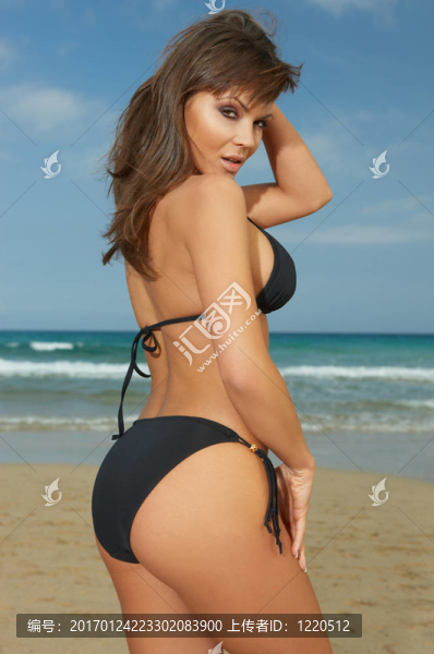 女孩Black,Bikini
