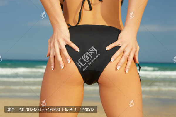 女孩Black,Bikini
