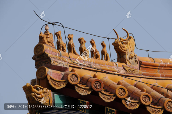 屋頂細(xì)節(jié)紫禁城