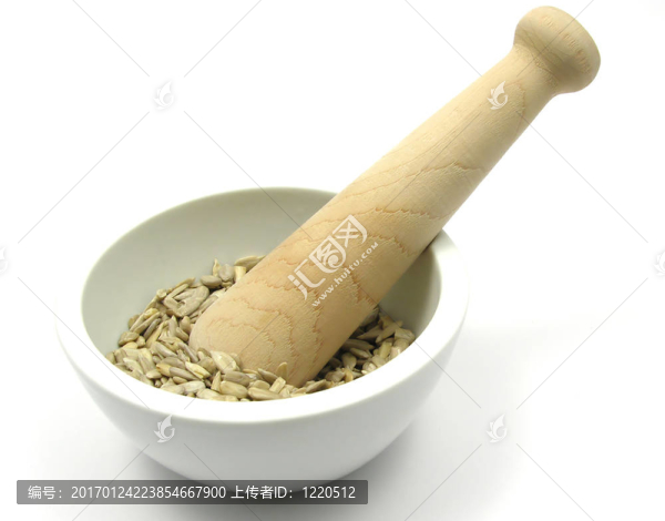 取一碗陶瓷葵花籽