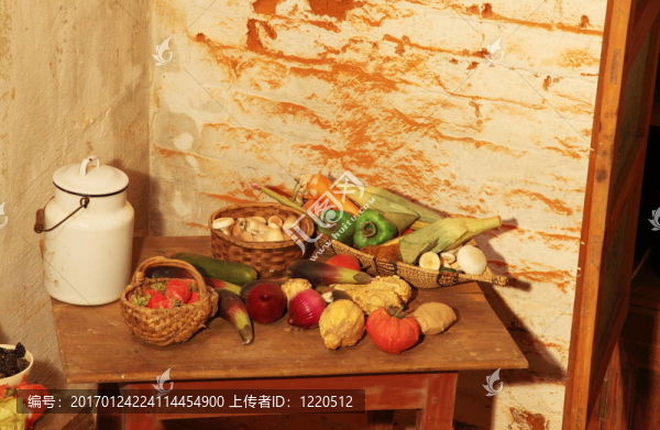 儲(chǔ)存在涼爽的地窖里的食物