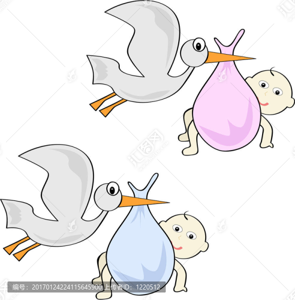 鸛攜帶嬰兒