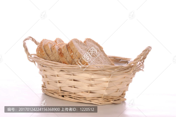在籃子里的一些面包