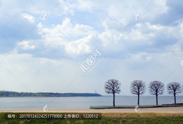 在Peterhof的公園