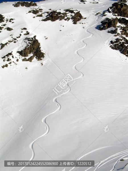 一個(gè)滑雪道