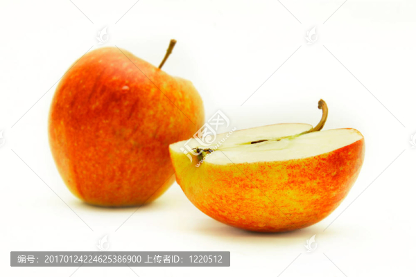 蘋果在白