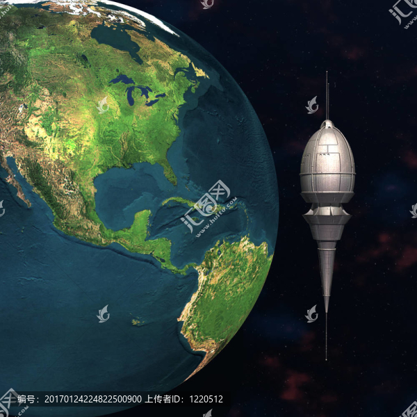 人造地球衛(wèi)星軌道的三維地球衛(wèi)星