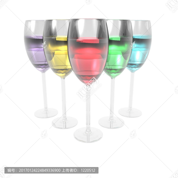 在白色的酒玻璃上