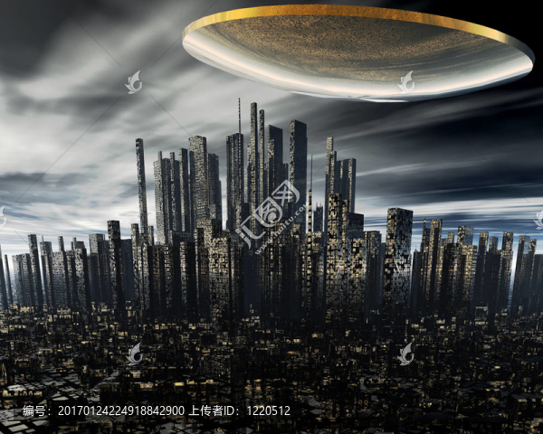 3D外星人不明飛行物太空船