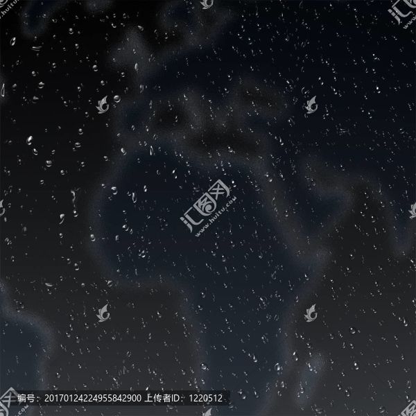 具有玻璃效果的水滴