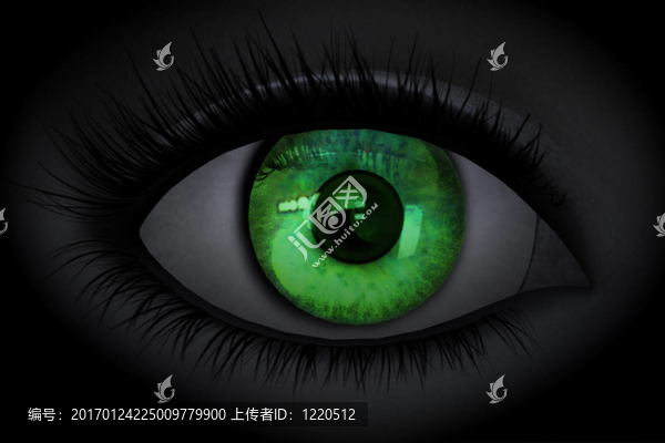 美麗的女孩的眼睛