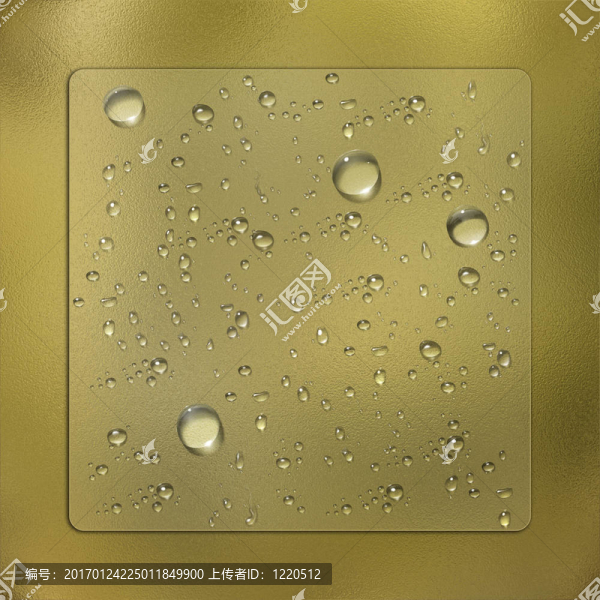 具有玻璃效果的水滴