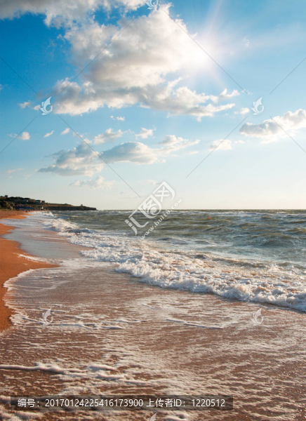 海浪的泡沫