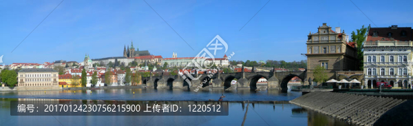 布拉格城堡和查理士橋