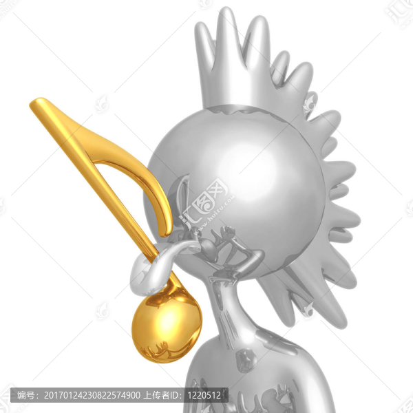 帶有音樂筆記的舌頭