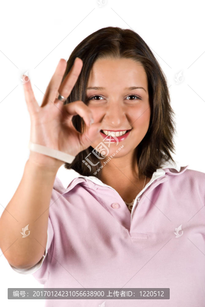 好的標(biāo)志的少年