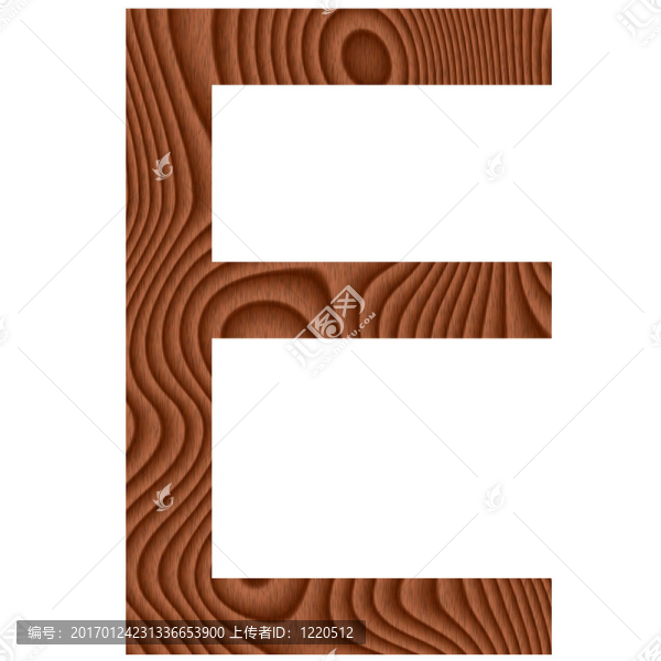 木制字母E-匯圖網(wǎng) www.fosd68.com 木制字母E