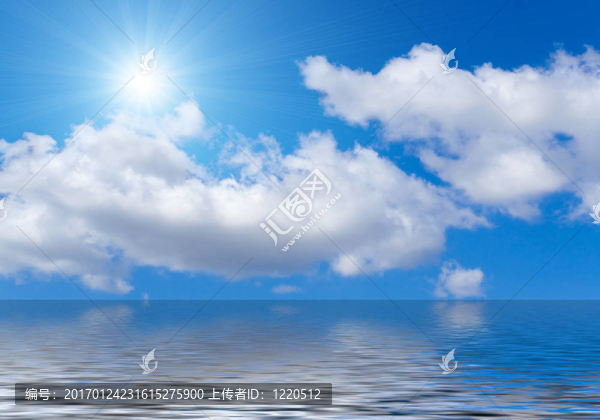 云天空與太陽(yáng)