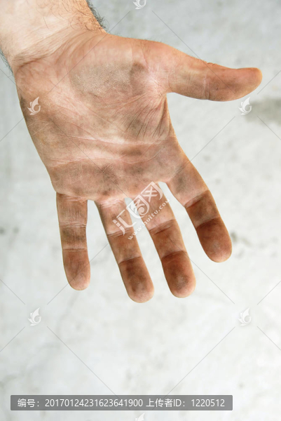 骯臟的手掌