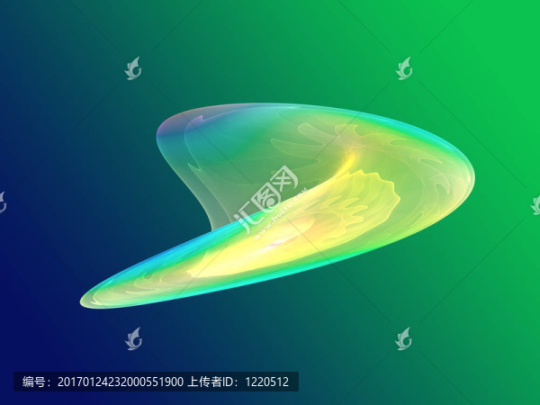 波浪狀的發(fā)光的顏色