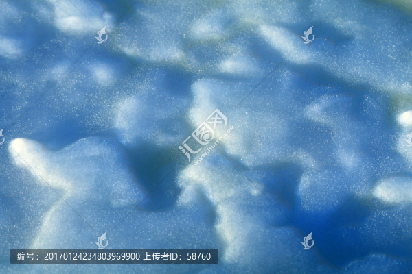 濃稠牛奶狀的冰面紋理