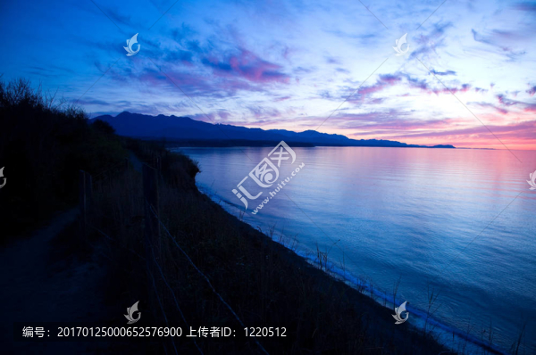 胡安·德富卡海峽的日落