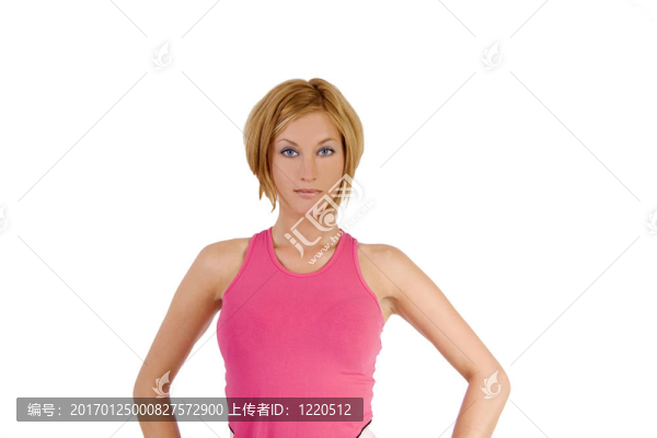 金發(fā)碧眼的健身教練