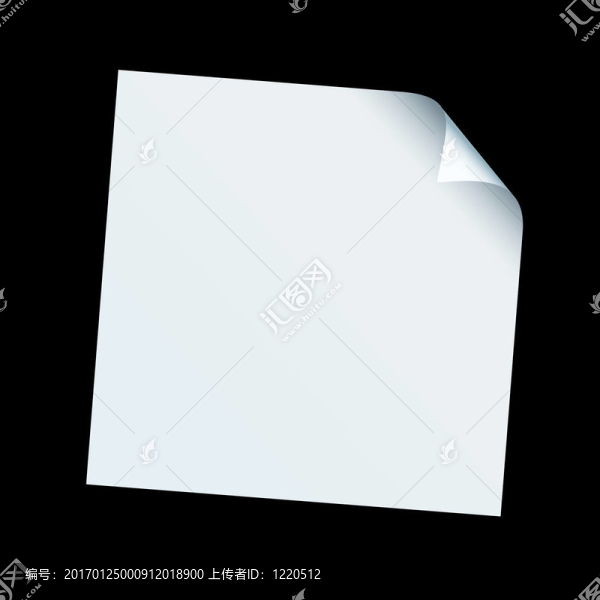 正方形紙的卷曲