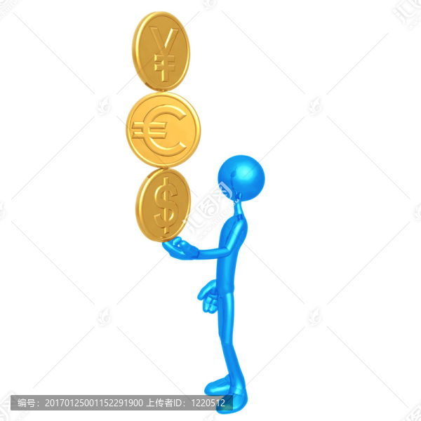 指尖上的金幣平衡