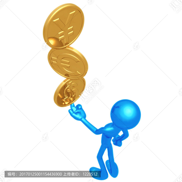指尖上的金幣平衡