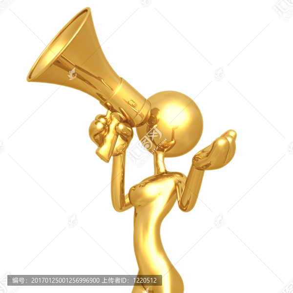 女人用擴(kuò)音器